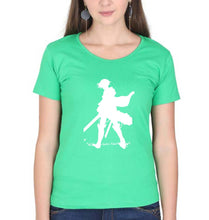 Load image into Gallery viewer, Attack on Titan T-Shirt for Women-flag green-Ektarfa.online
