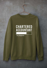 Load image into Gallery viewer, Chartered Accountants(CA) In Progress Unisex Sweatshirt for Men/Women-Olive Green-Ektarfa.online
