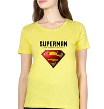Load image into Gallery viewer, Superman Superhero T-Shirt for Women-Yellow-Ektarfa.online
