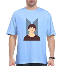 Load image into Gallery viewer, V-BTS(K-Pop) Oversized T-Shirt for Men-Baby Blue-Ektarfa.online
