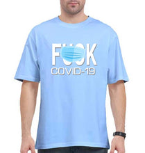 Load image into Gallery viewer, Covid 19 Oversized T-Shirt for Men-Baby Blue-Ektarfa.online
