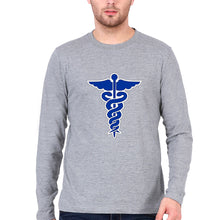 Load image into Gallery viewer, Doctor Full Sleeves T-Shirt for Men-Grey Melange-Ektarfa.online
