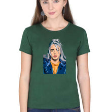 Load image into Gallery viewer, Billie Eilish T-Shirt for Women-Dark Green-Ektarfa.online
