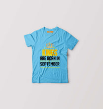 Load image into Gallery viewer, Kings Are Born In September Kids T-Shirt for Boy/Girl-Light Blue-Ektarfa.online
