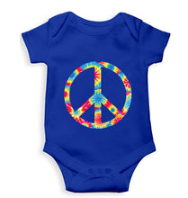 Load image into Gallery viewer, Trippy Psychedelic Peace Romper For Baby Boy/Girl-Royal blue-Ektarfa.online
