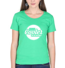 Load image into Gallery viewer, Internet T-Shirt for Women-flag green-Ektarfa.online
