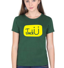Load image into Gallery viewer, Jack u T-Shirt for Women-Dark Green-Ektarfa.online
