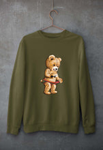 Load image into Gallery viewer, Domrebel Bear Unisex Sweatshirt for Men/Women-Olive Green-Ektarfa.online
