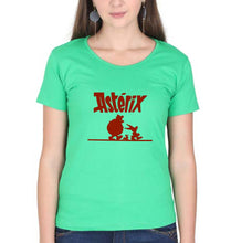 Load image into Gallery viewer, Asterix T-Shirt for Women-flag green-Ektarfa.online
