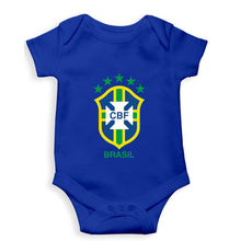 Load image into Gallery viewer, Brazil Football Kids Romper For Baby Boy/Girl-0-5 Months(18 Inches)-Royal Blue-Ektarfa.online
