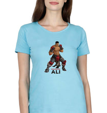 Load image into Gallery viewer, Muhammad Ali T-Shirt for Women-Light Blue-Ektarfa.online
