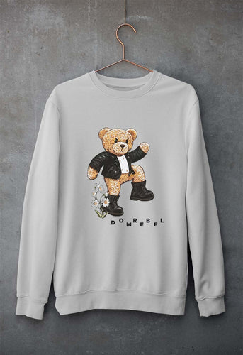 Domrebel Taddy Unisex Sweatshirt for Men/Women-Grey Melange-Ektarfa.online