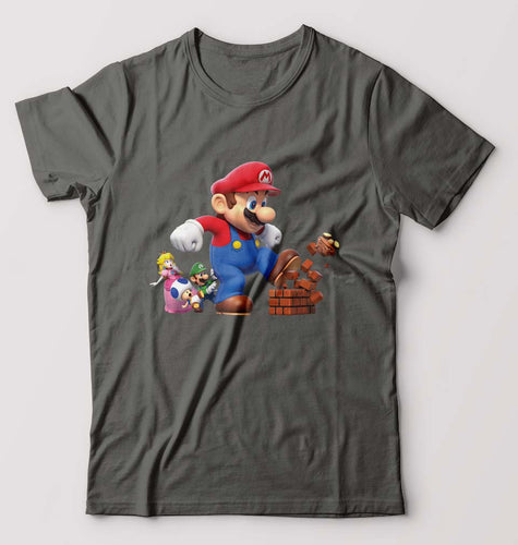 Mario T-Shirt for Men-Charcoal-Ektarfa.online