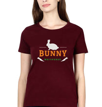 Load image into Gallery viewer, Rabbit Bunny T-Shirt for Women-Maroon-Ektarfa.online
