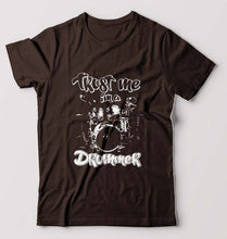 Load image into Gallery viewer, Drummer T-Shirt for Men-Coffee Brown-Ektarfa.online
