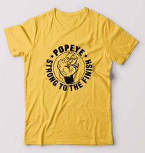 Load image into Gallery viewer, Popeye T-Shirt for Men-Golden Yellow-Ektarfa.online
