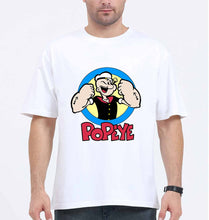 Load image into Gallery viewer, Popeye Oversized T-Shirt for Men-White-Ektarfa.online
