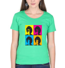Load image into Gallery viewer, Bob Dylan T-Shirt for Women-flag green-Ektarfa.online
