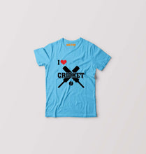 Load image into Gallery viewer, I Love Cricket Kids T-Shirt for Boy/Girl-Light Blue-Ektarfa.online
