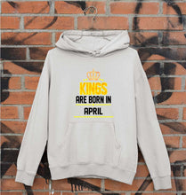 Load image into Gallery viewer, Kings Are Born In April Unisex Hoodie for Men/Women-Grey Melange-Ektarfa.online
