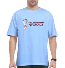Load image into Gallery viewer, FIFA World Cup Qatar 2022 Oversized T-Shirt for Men-Baby Blue-Ektarfa.online
