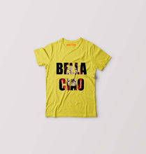 Load image into Gallery viewer, Money Heist Bella Ciao Kids T-Shirt for Boy/Girl-Yellow-Ektarfa.online

