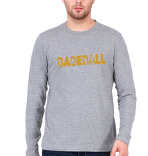 Load image into Gallery viewer, Baseball Full Sleeves T-Shirt for Men-GREY-Ektarfa.online
