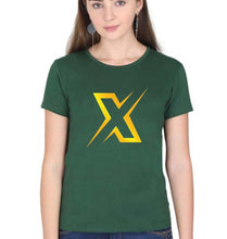 Load image into Gallery viewer, Battlegrounds Mobile India (BGMI) T-Shirt for Women-Dark Green-Ektarfa.online
