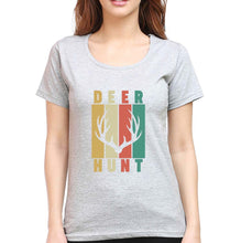 Load image into Gallery viewer, Deer T-Shirt for Women-Grey Melange-Ektarfa.online
