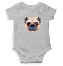 Load image into Gallery viewer, PUG_01 Kids Romper For Baby Boy/Girl-0-5 Months(18 Inches)-Grey-Ektarfa.online
