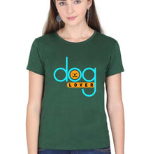 Load image into Gallery viewer, Dog Lover T-Shirt for Women-Dark Green-Ektarfa.online
