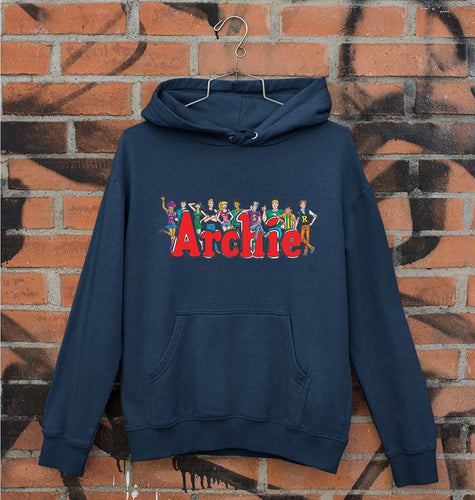 Archie Unisex Hoodie for Men/Women-Navy Blue-Ektarfa.online