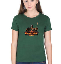 Load image into Gallery viewer, Game of War T-Shirt for Women-Dark Green-Ektarfa.online
