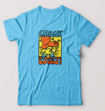 Load image into Gallery viewer, Keith Haring T-Shirt for Men-Light Blue-Ektarfa.online
