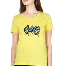 Load image into Gallery viewer, Graffiti Crazy T-Shirt for Women-Yellow-Ektarfa.online
