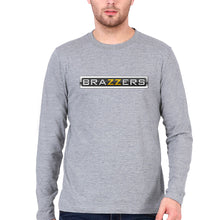 Load image into Gallery viewer, Brazzers Full Sleeves T-Shirt for Men-GREY-Ektarfa.online
