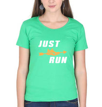Load image into Gallery viewer, Runner Running T-Shirt for Women-flag green-Ektarfa.online

