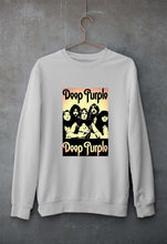 Load image into Gallery viewer, Deep Purple Unisex Sweatshirt for Men/Women-Grey Melange-Ektarfa.online
