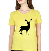 Load image into Gallery viewer, Deer T-Shirt for Women-Yellow-Ektarfa.online
