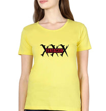 Load image into Gallery viewer, xxxtentaction T-Shirt for Women-Yellow-Ektarfa.online
