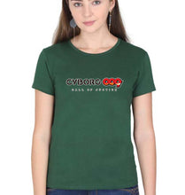 Load image into Gallery viewer, CYBORG009 CALL OF JUSTICE T-Shirt for Women-Dark Green-Ektarfa.online
