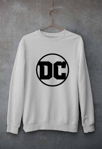 DC Unisex Sweatshirt for Men/Women-S(40 Inches)-Grey Melange-Ektarfa.online