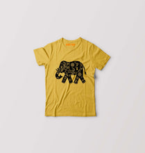 Load image into Gallery viewer, Elephant Kids T-Shirt for Boy/Girl-Golden Yellow-Ektarfa.online
