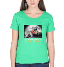 Load image into Gallery viewer, Yogeshwar Dutt T-Shirt for Women-Flag Green-Ektarfa.online
