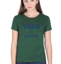 Load image into Gallery viewer, Yale University T-Shirt for Women-Dark Green-Ektarfa.online
