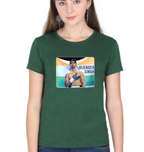 Load image into Gallery viewer, Vijender Singh T-Shirt for Women-Dark Green-Ektarfa.online
