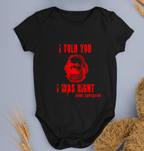 Load image into Gallery viewer, Karl Marx Kids Romper For Baby Boy/Girl-Black-Ektarfa.online
