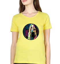 Load image into Gallery viewer, Janis Joplin T-Shirt for Women-Yellow-Ektarfa.online
