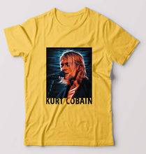 Load image into Gallery viewer, Kurt Cobain T-Shirt for Men-Golden Yellow-Ektarfa.online
