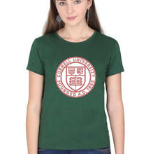 Load image into Gallery viewer, Cornell University T-Shirt for Women-Dark Green-Ektarfa.online
